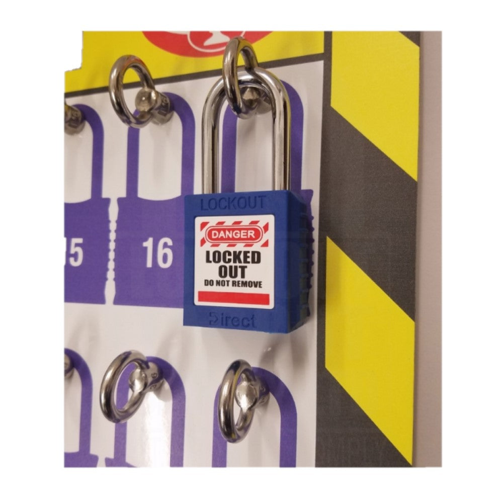 LOTOEYE20 Premium Lock Board 20 Capacity with Eyebolt Hooks LOTOEYE20 Premium Lock Board 20 Capacity with Eyebolt Hooks